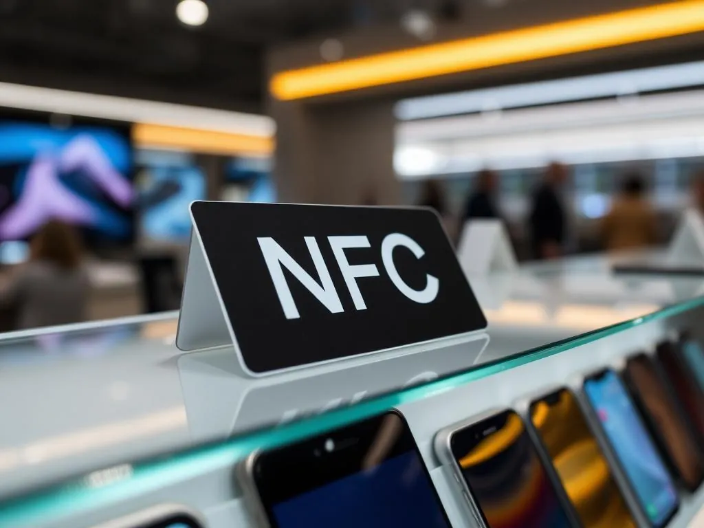 Plaque NFC catalogue produits personnalisée